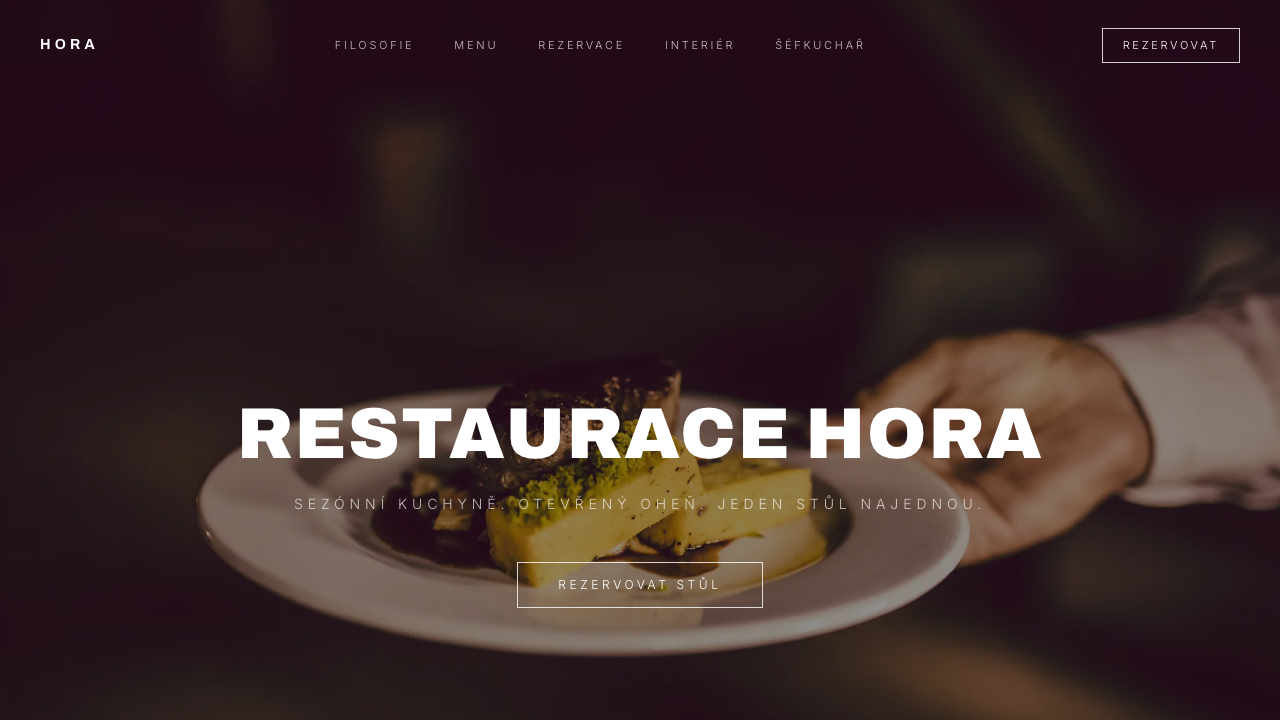 Restaurace Hora — fine-dining restaurace